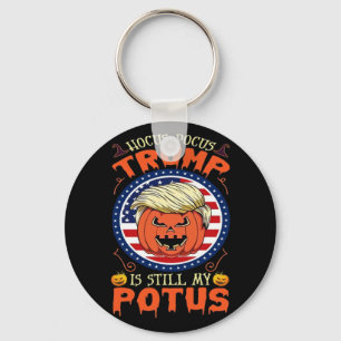 Hocus Pocus  Is Still My Potus Trumpkin Halloween  Keychain