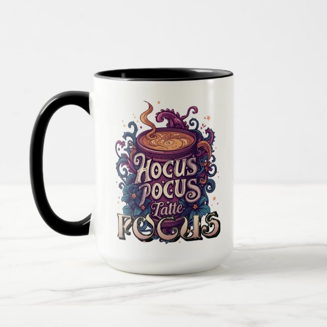 Hocus Pocus Latte Focus Custom Witch Coffee  Mug (Left)