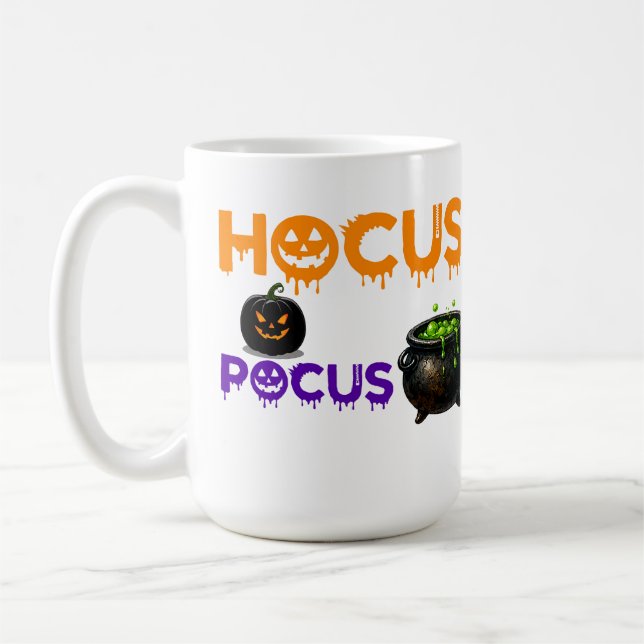 Hocus Pocus Magic Scene For Halloween Fans 🎃 Coffee Mug (Left)