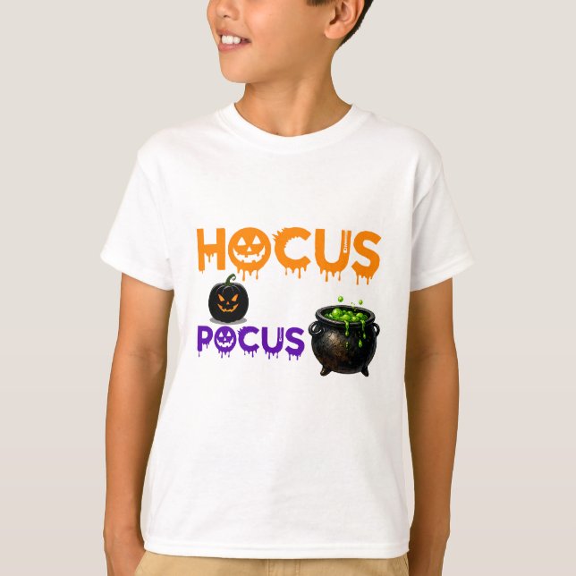 Hocus Pocus Magic Scene For Halloween Fans 🎃 T-Shirt (Front)