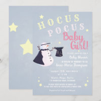 Hocus Pocus Magic Snowman Winter Girl Baby Shower