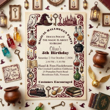 Hocus Pocus Magical Halloween Story Book Birthday 