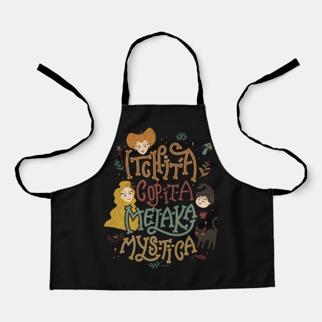 Hocus Pocus Mystical Spell Incantation Apron (Front)