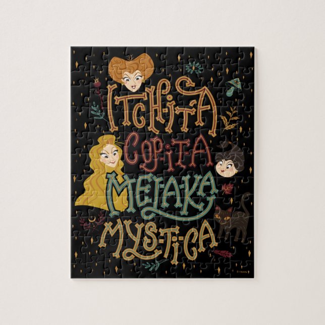 Hocus Pocus Mystical Spell Incantation Jigsaw Puzzle (Vertical)