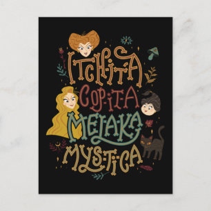 Hocus Pocus Mystical Spell Incantation Postcard