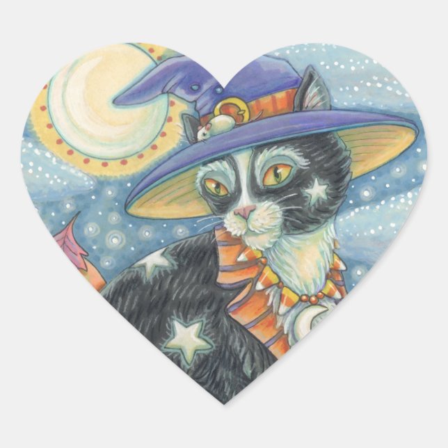 HOCUS POCUS NOIR CHAT WITCH, HALLOWEEN STICKERS (Devant)