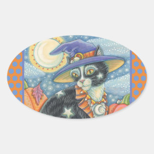 HOCUS POCUS NOIR CHAT WITCH, HALLOWEEN STICKERS
