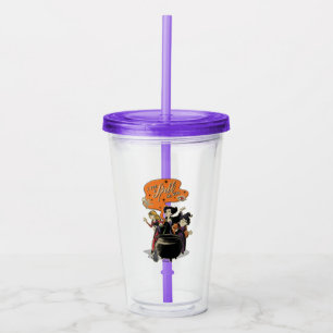 Hocus Pocus Retro Spellcasting Cauldron Acrylic Tumbler