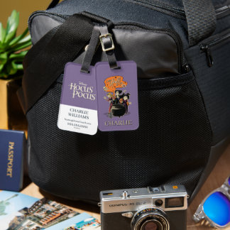 Hocus Pocus Retro Spellcasting Cauldron Luggage Tag