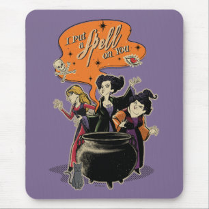 Hocus Pocus Retro Spellcasting Cauldron Mouse Pad