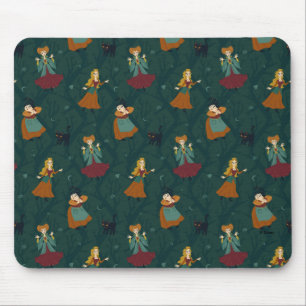 Hocus Pocus Sanderson Sisters Forest Pattern Mouse Pad