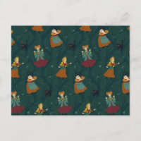 Hocus Pocus Sanderson Sisters Forest Pattern