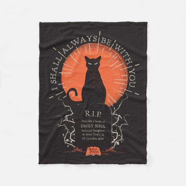 Hocus Pocus Thackery Binx Always With You Fleece Blanket (Front)