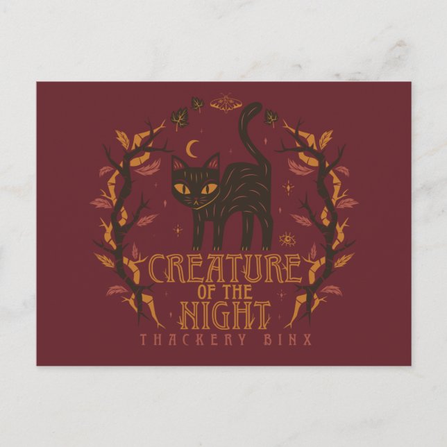 Hocus Pocus Thackery Binx Night Magic Postcard (Front)