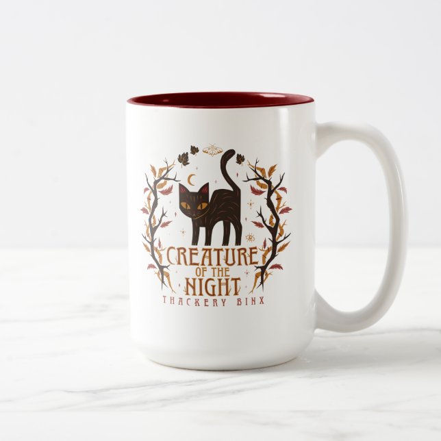 Hocus Pocus Thackery Binx Night Magic Two-Tone Coffee Mug (Right)
