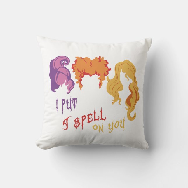 Hocus Pocus / The Sanderson Sisters Throw Pillow (Front)