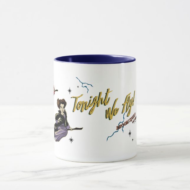 Hocus Pocus Tonight We Fly Broom Squad Mug (Center)