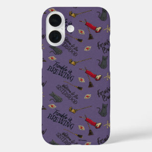 Hocus Pocus Trouble is Brewing Pattern iPhone 16 Case