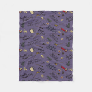 Hocus Pocus Trouble is Brewing Pattern Fleece Blanket