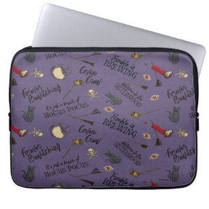 Hocus Pocus Trouble is Brewing Pattern Laptop Sleeve