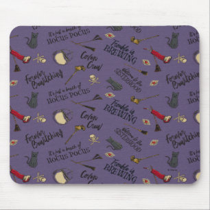 Hocus Pocus Trouble is Brewing Pattern Mouse Pad
