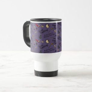 Hocus Pocus Trouble is Brewing Pattern Travel Mug