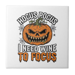 Hocus Pocus Wine Pumpkin Halloween Shirt Design_1 Tile