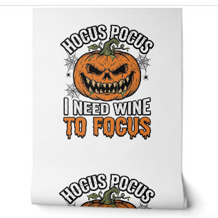 Hocus Pocus Wine Pumpkin Halloween Shirt Design_1 Wallpaper