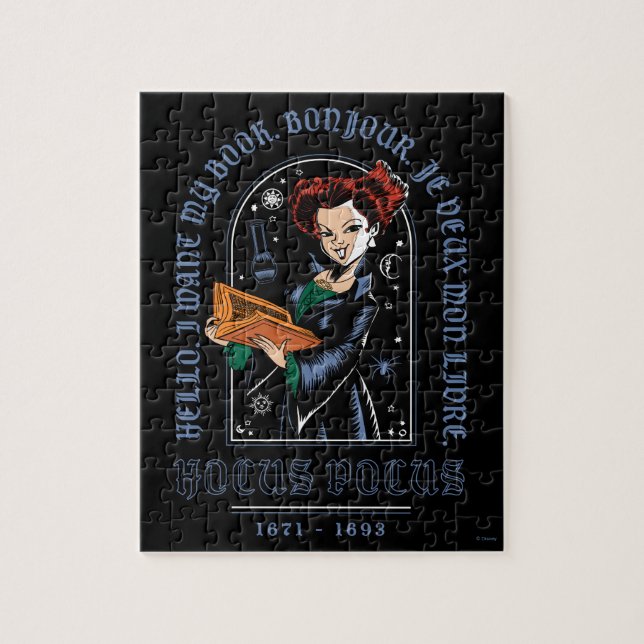 Hocus Pocus Winifred’s Book of Spells Jigsaw Puzzle (Vertical)
