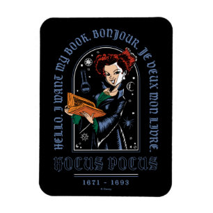 Hocus Pocus Winifred’s Book of Spells Magnet