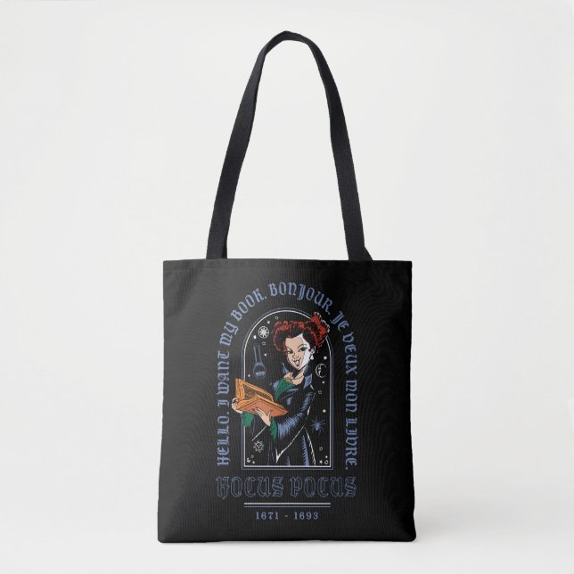 Hocus Pocus Winifred’s Book of Spells Tote Bag (Front)