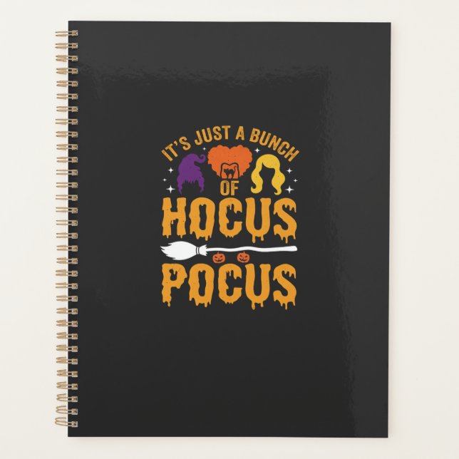 Hocus Pocus Witch Halloween Vector Design Planner (Front)