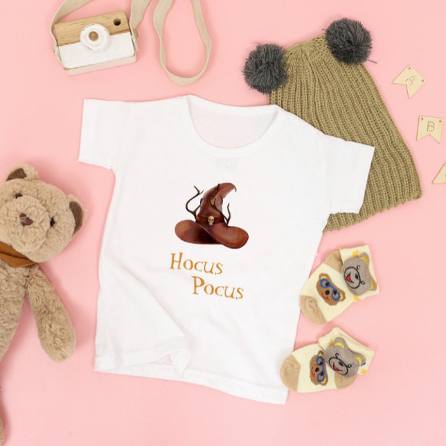 Hocus Pocus Witch Hat Halloween Spooky Kid’s T-Shirt (Creator Uploaded)