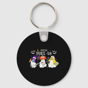 Hocus Poke-us Witch Nurse Halloween Medical Lab Te Keychain
