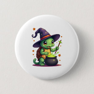 Hocus Shellcus Turtle 2 Inch Round Button