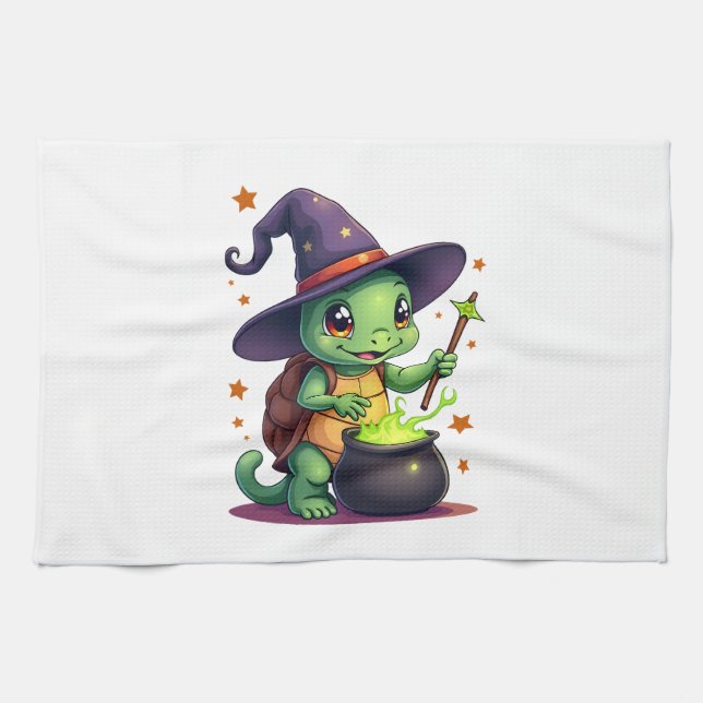 Hocus Shellcus Turtle Kitchen Towel (Horizontal)