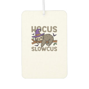 Hocus Slowcus Funny Halloween Sloth Classic T-Shir Air Freshener