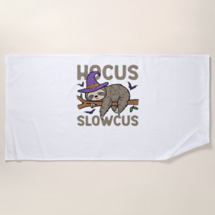 Hocus Slowcus Funny Halloween Sloth Classic T-Shir Beach Towel
