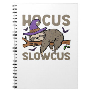 Hocus Slowcus Funny Halloween Sloth Classic T-Shir Notebook