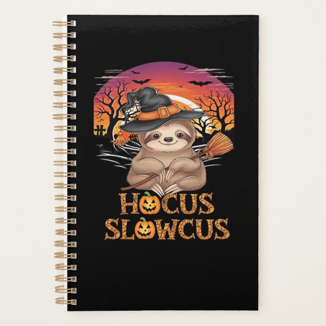 Hocus Slowcus Sloth lovers Halloween costume tee E (Devant)