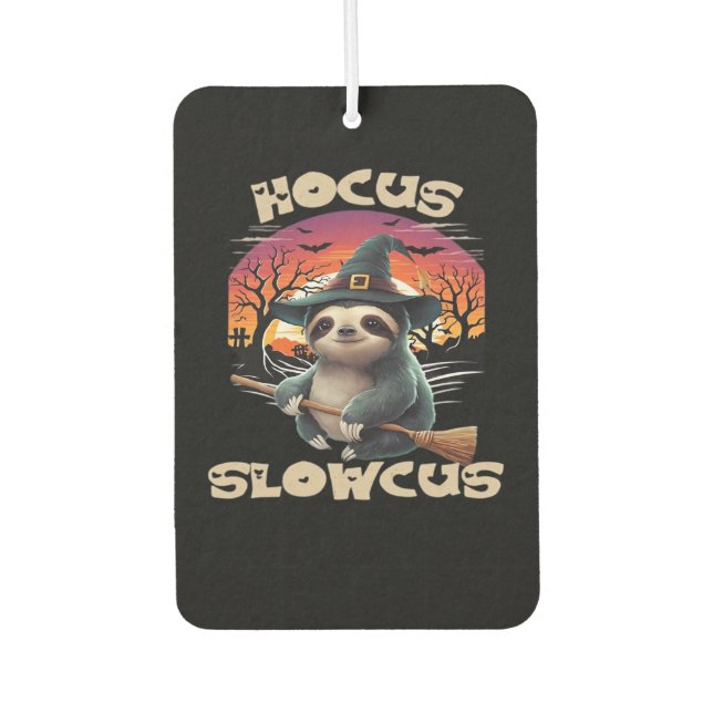Hocus Slowcus Sloth lovers Halloween costume tee E Air Freshener (Front)