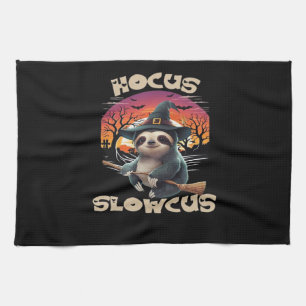 Hocus Slowcus Sloth lovers Halloween costume tee E Kitchen Towel