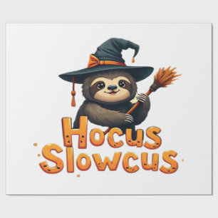Hocus Slowcus Sloth lovers Halloween costume tee E Wrapping Paper