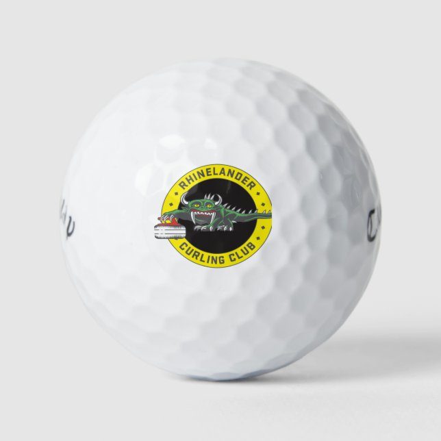 Hodag Curling Callaway Golf Balls (Front)