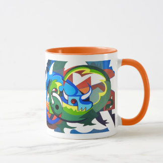 Hodags 8, Fun picasso inspired Hodag modern art Mug