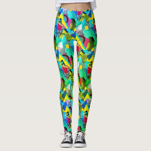 Hodge Podge of Colour and Pattern Leggings