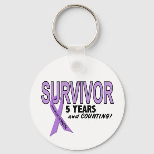 Hodgkins Lymphoma 5 Year Survivor Keychain