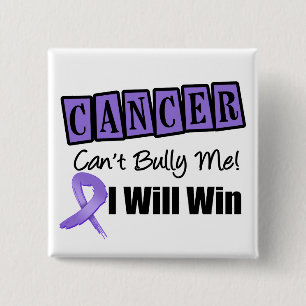 Hodgkins Lymphoma Cant Bully Me I Will Win 2 Inch Square Button