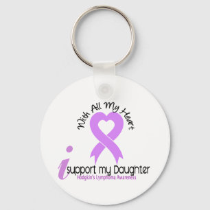 Hodgkins Lymphoma I Support My Daughter Keychain