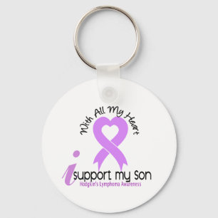 Hodgkins Lymphoma I Support My Son Keychain